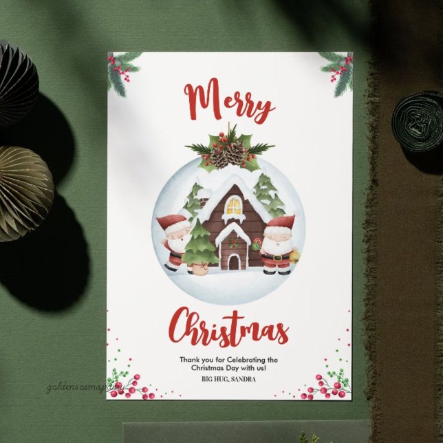 Merry Vibes Christmas Party Thank You Card (Merry Vibes Christmas Party Thank You Card
)