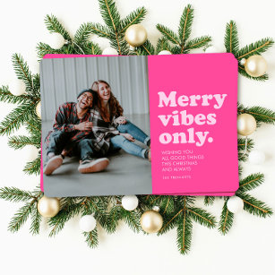 Personalized Christmas Holiday Cards: Red Blush and Green Tree {Our First  Christmas Cards, Family Christmas Cards}