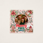 Merry Vibes Only – Funny Christmas Card (Front)