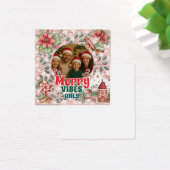 Merry Vibes Only – Funny Christmas Card (Desk)