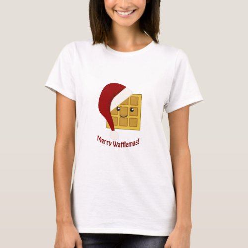 Merry Wafflemas Christmas Waffle T_Shirt