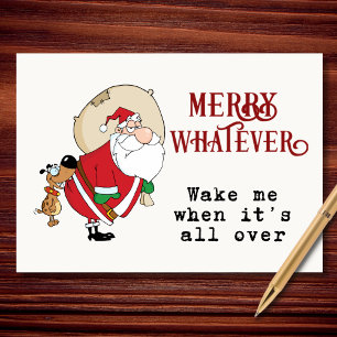 Merry Whatever Funny Christmas Holiday Card