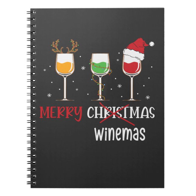 Merry Winemas Notebook (Front)