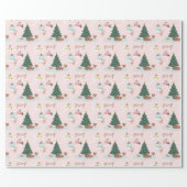 Merry Winter Wonderland Forest Woodland Animals Wrapping Paper (Flat)