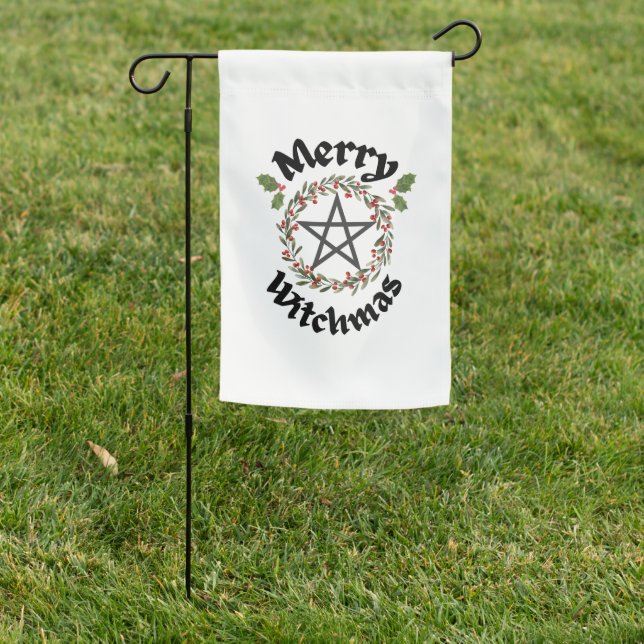 Merry Witchmas Garden Flag (In SItu)