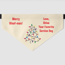 Merry Woof-mas Service Dog Festive Flair
