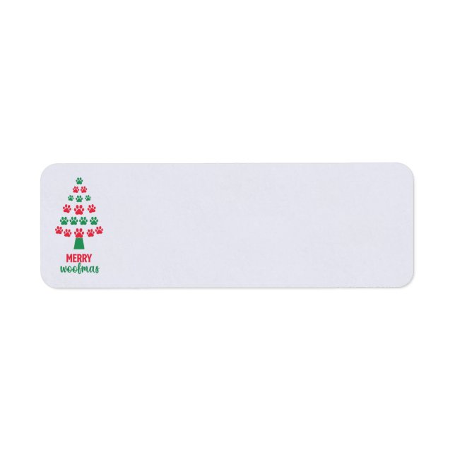 Merry Woofmas Address Labels (Front)