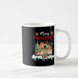 Merry Woofmas Belgian Shepherd Christmas Tree Dog  Coffee Mug