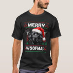Merry Woofmas Black Lab Labrador Ugly Sweater Chri