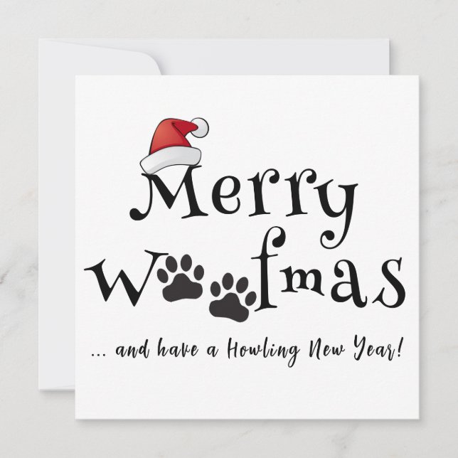 Merry Woofmas Christmas Card (Front)