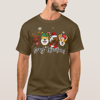 merry woofmas christmas dog T-Shirt