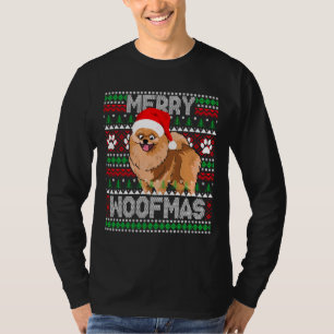 Merry Woofmas Cute Pomeranian Dog Ugly Sweater