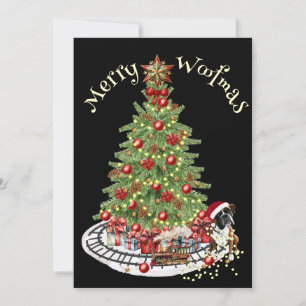 Merry Woofmas Dog Design- Boxer Holiday Card