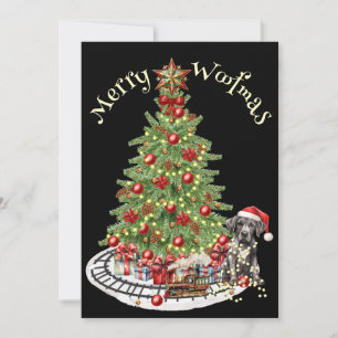 Merry Woofmas Dog Design- Great Dane Holiday Card