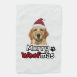 Merry Woofmas golden retriever dog lover   Garden Flag