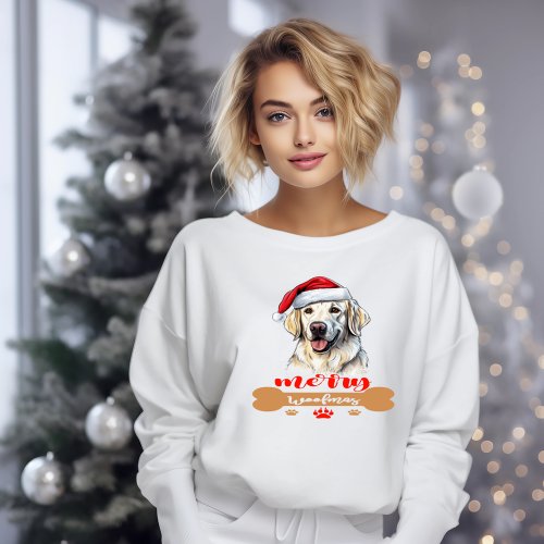 Merry Woofmas Golden Retriever  T_Shirt