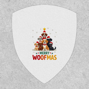 Merry Woofmas - Merry Christmas For Dog Lovers (3) Patch