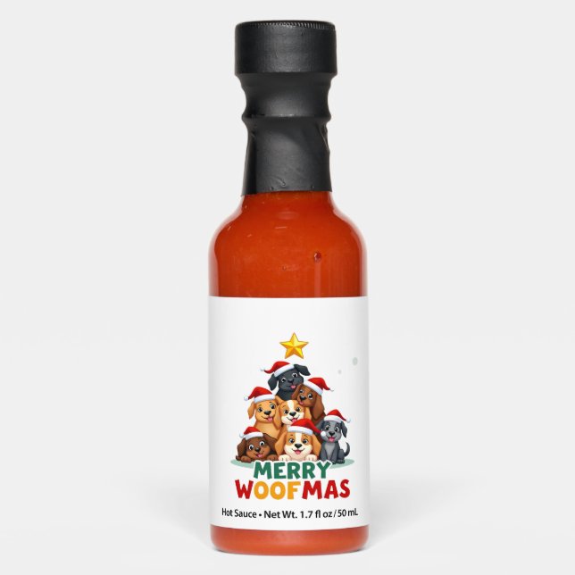 Merry Woofmas - Merry Christmas For Dog Lovers (4) Hot Sauces (Front)