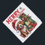 Merry Woofmas - Pet Bandana<br><div class="desc">Celebrate the season in style with this festive pet design, perfect for spreading holiday cheer. Whether you're decking the halls or simply embracing the spirit of Christmas, this versatile design adds a touch of warmth and joy to any product. Ideal for gifting or personal use, it's sure to bring holiday...</div>