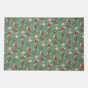 Merry Woofmas Pug Dogs Doormat