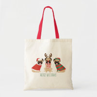Merry Woofmas Pug Dogs