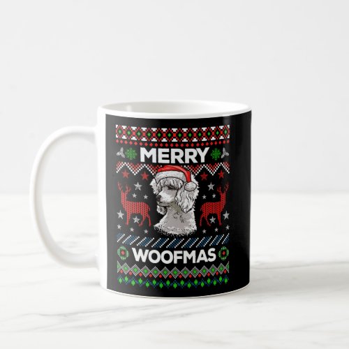 Merry Woofmas Ugly Sweater Christmas Poodle Lover  Coffee Mug