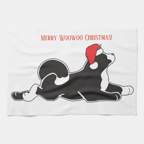 Merry Woowoo Christmas Kitchen Towel