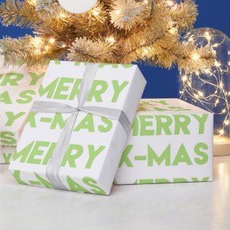 Merry X-mas, Christmas Wrapping Paper