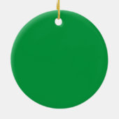 Merry X-Mas Green Ornament (Back)