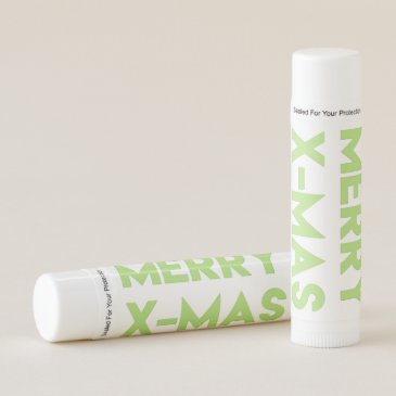 Merry X-Mas, Modern Green Typography Christmas