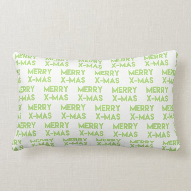 Merry X-Mas, Modern Green Typography Christmas
