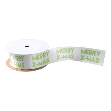 Merry X-Mas, Modern Green Typography Christmas