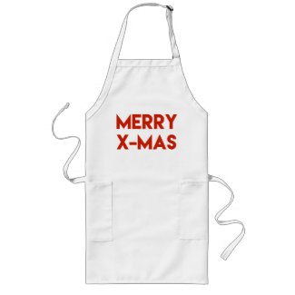 Merry X-Mas, Modern Red Typography Christmas
