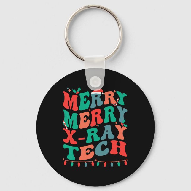 Merry X-ray Tech  Keychain (Front)