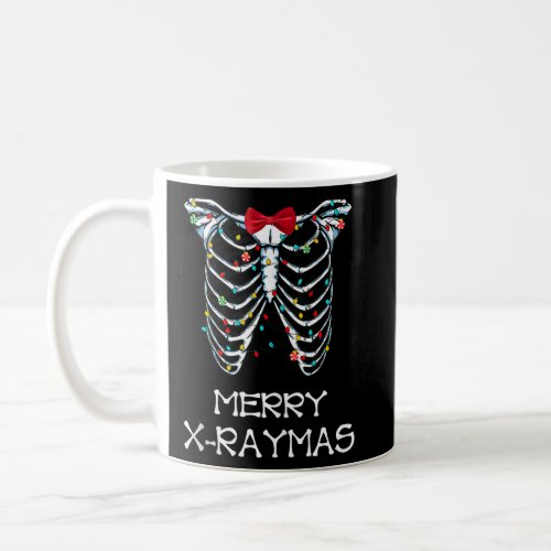 Merry X Raymas Skeleton X Ray Radiology Christmas  Coffee Mug