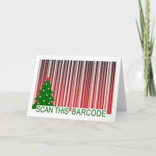 MERRY XMAS BARCODE HOLIDAY CARD