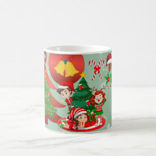 merry xmas Christmas with Candy Canes Gifts Coffee Mug