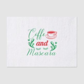 Merry Xmas Coffee And Mascara Tissue Paper