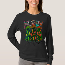 Merry Xmas Cow Hide Christmas Tree Western Santa T-Shirt