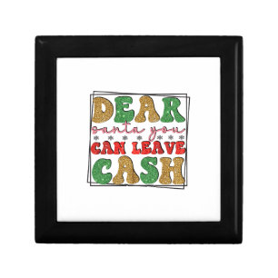 Merry Xmas Dear Santa You Can Leave Cash Gift Box
