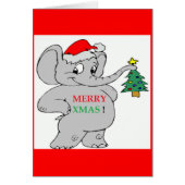 "MERRY XMAS" ELEPHANT (Front)
