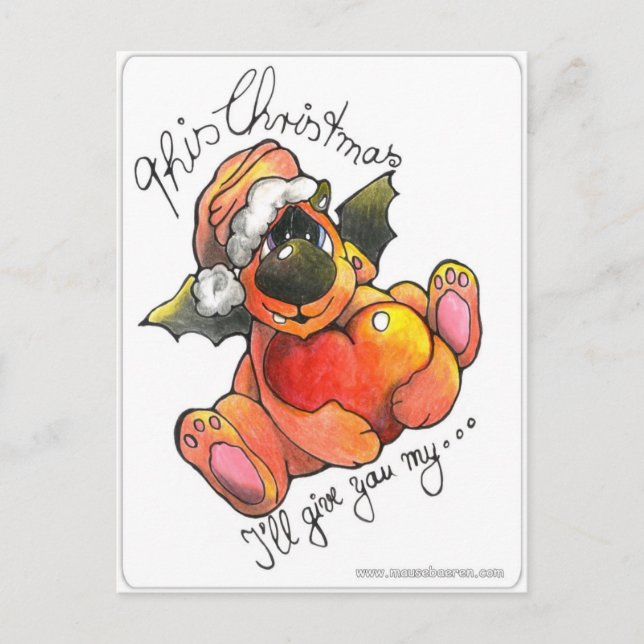 merry xmas, frohe weihnachten postkarte post card (Front)