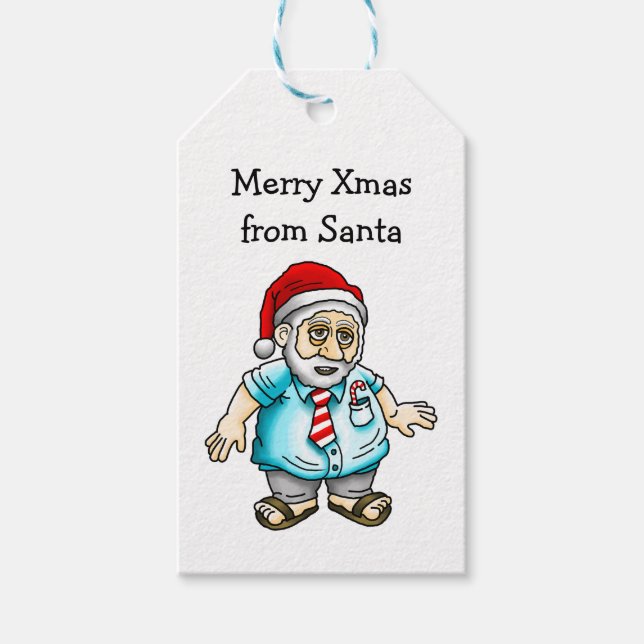 Merry Xmas from Santa Christmas Gift Tag (Front)