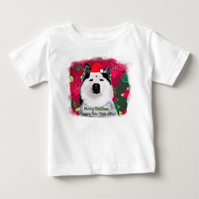 Merry Xmas, Happy New Year Baby T-Shirt (Front)