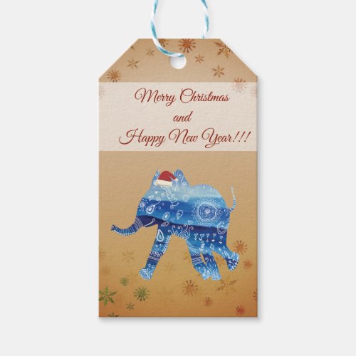 Merry Xmas Happy New Year Custom Gift Tags