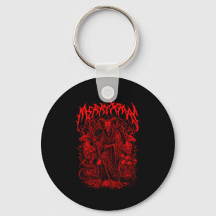 Merry Xmas Heavy Metal Band Parody Death Metal Vin Keychain