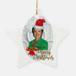 merry xmas Hillary clinton Ceramic Ornament