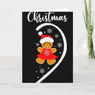 Merry Xmas Matching Christmas Pajama Black Crew Ne Card