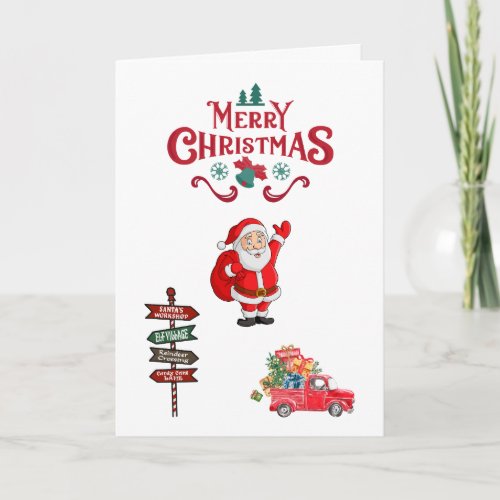 merry xmas mom and dad card