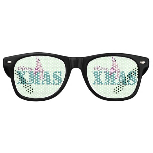 Merry XMAS Pin_Up Christmass party shade Retro Sunglasses